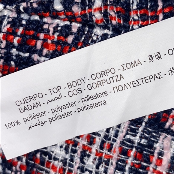 Zara Bloggers favorite organza and tweed top XS - Picture 10 of 13